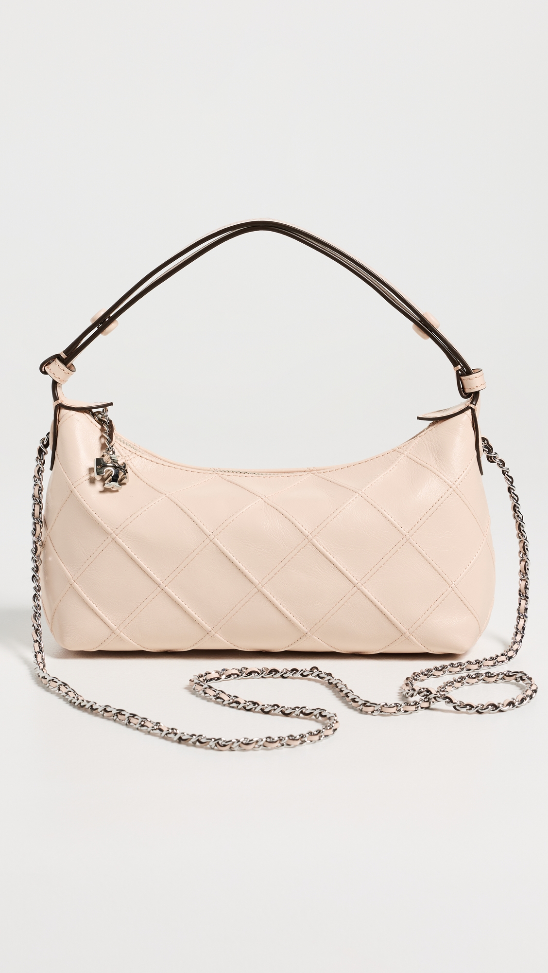 Tory Burch Fleming Distressed Pouchette Shoulder Bag