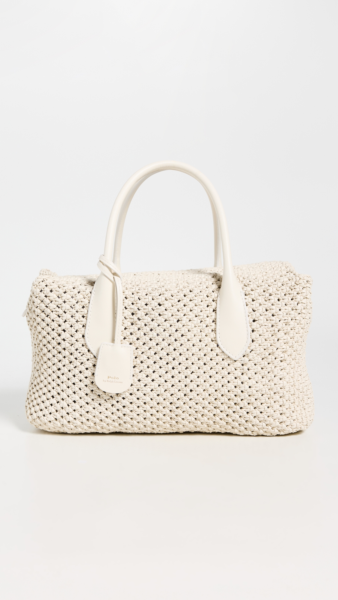 Polo Ralph Lauren Woven Leather Bellport Medium Satchel