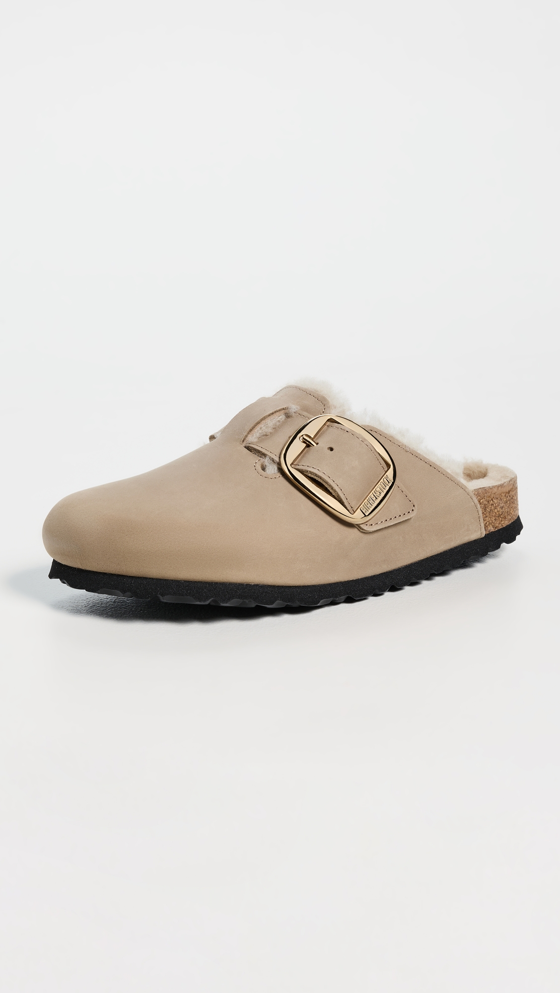 حذاء كلوج أو ميول بإبزيم كبير Boston Shearling Clogs