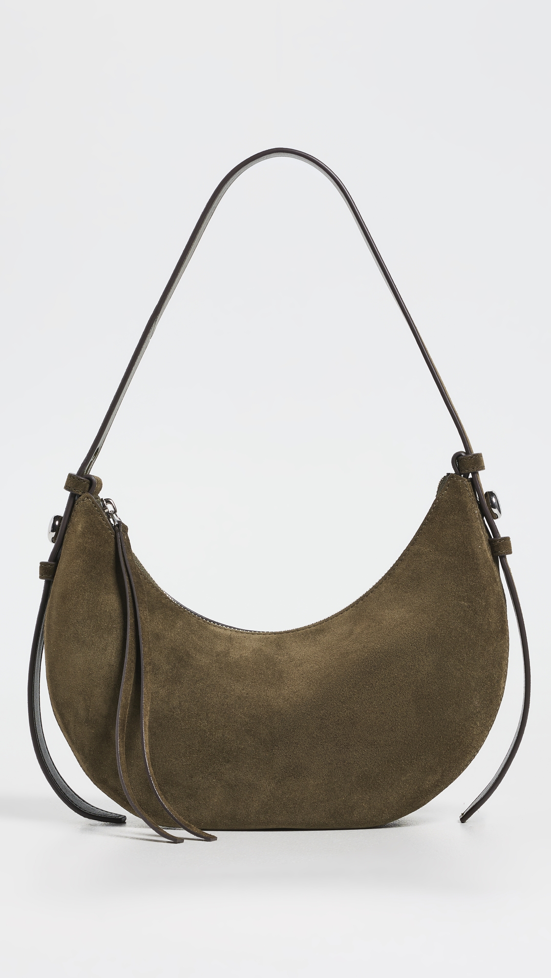 Tory Burch Romy Suede Half Moon Bag