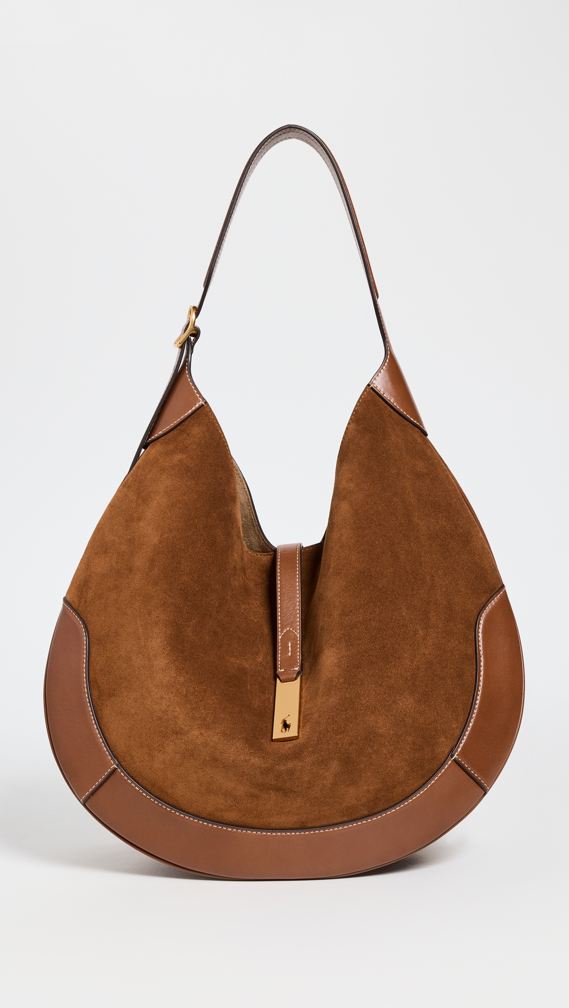 Polo Ralph Lauren Suede Leather Shoulder Bag
